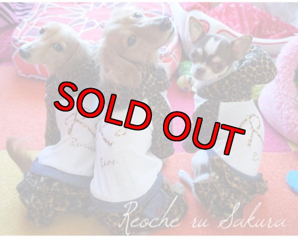 画像5: 【名前入り】ヒョウ柄デニムカバーオール・ワンピース (5)