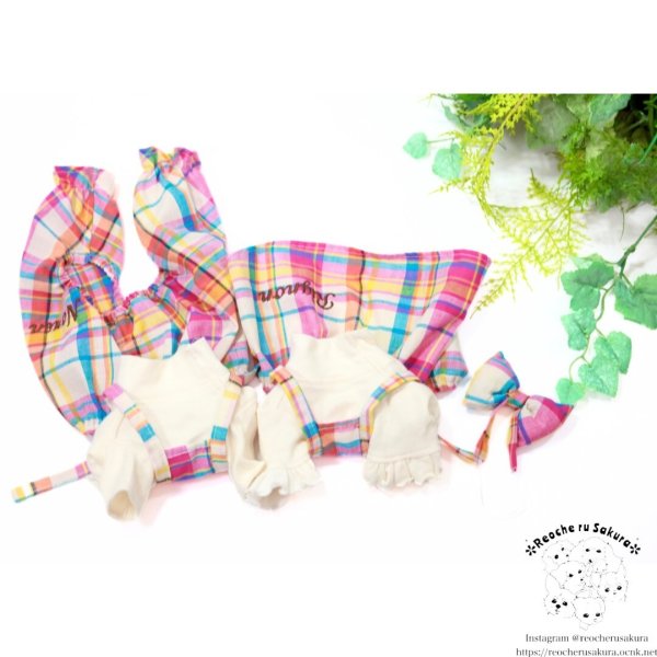 画像11: マドラスチェックカチューシャ (11)
