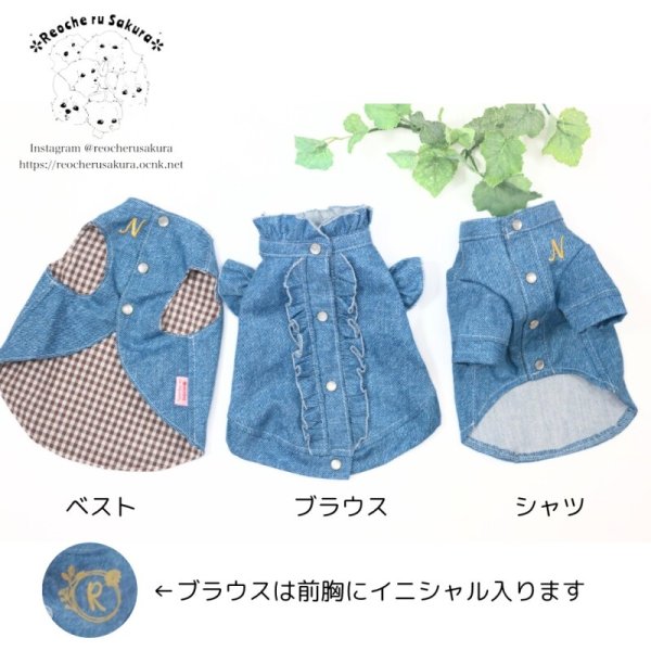 画像4: おめかしデニム　シャツ、ブラウス、ベストシリーズ (4)