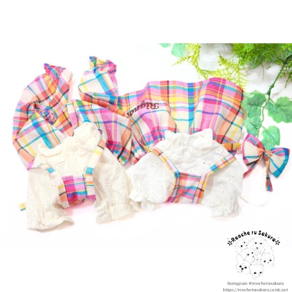 画像10: マドラスチェックカチューシャ (10)