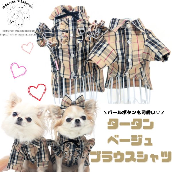 画像1: タータンベージュシャツ＆ブラウス (1)