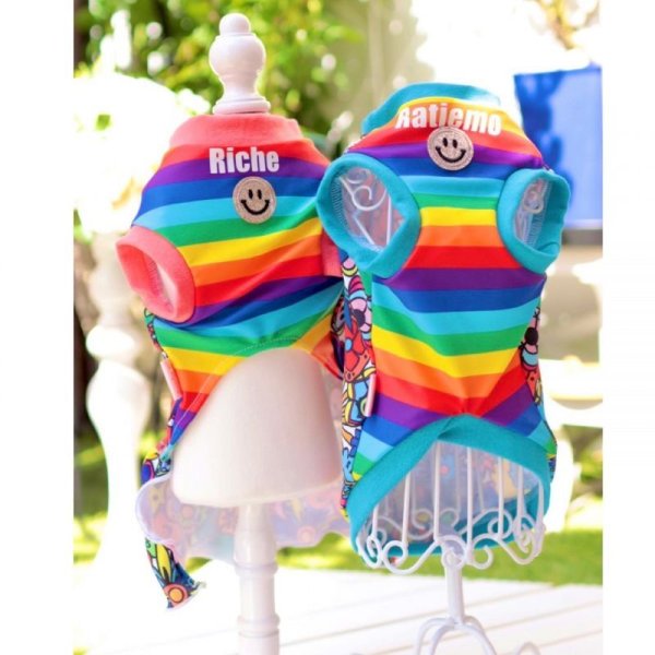 画像2: 【名入れ】カラフルペアルック 春夏 (2)