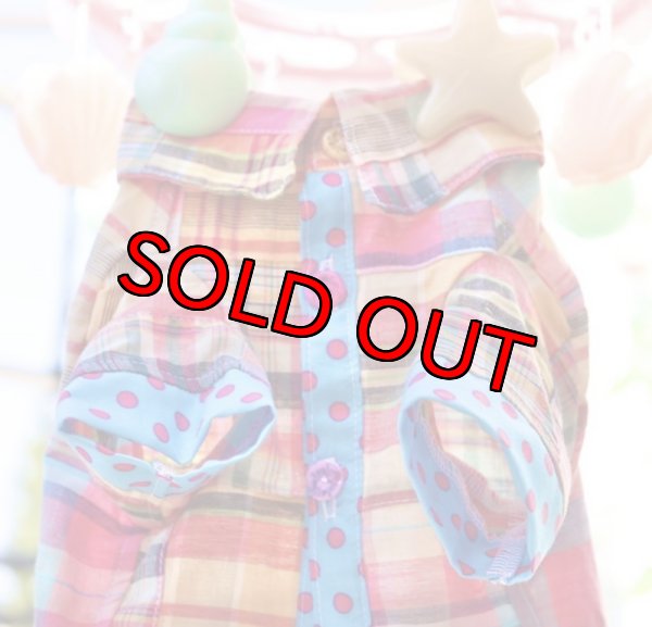 画像5: パッチワークチェックシャツ (5)