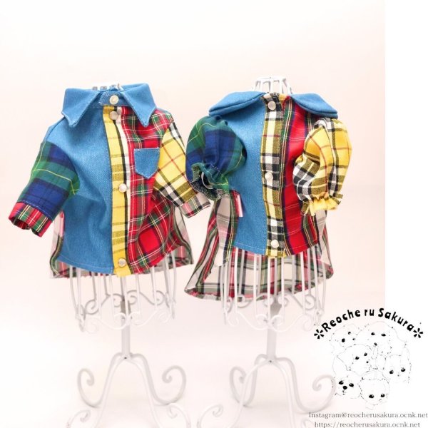 画像12: タータンデニムシャツ‪‪＆ブラウス (12)