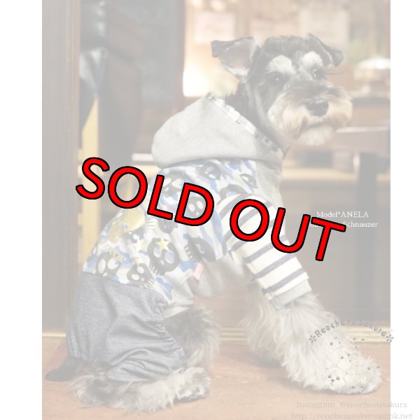 画像3: 【名入れ】スカルカバーオール ブルー (3)