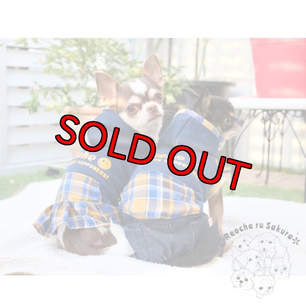 画像8: 【名入れ】Smileチェックポケットペアルック (8)